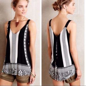 Anthropologie Akemi and Kin orabel black Aztec top